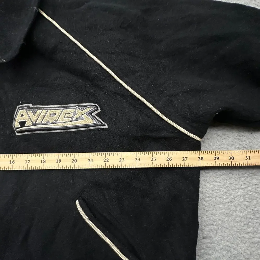 Vintage Avirex Heroes and Legends Wool Varsity Jacket Mens Large RIPPED LINING